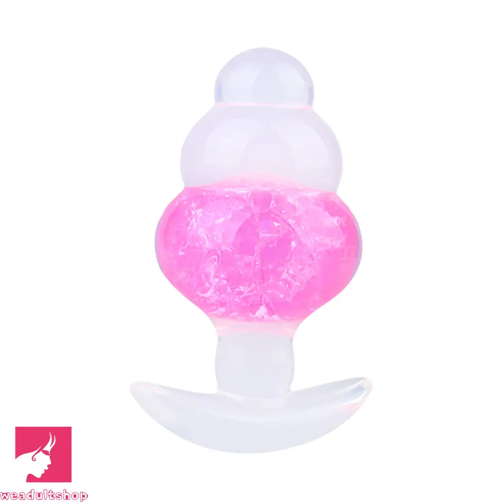 4.53in Luminous Silicone Anal Beads Dildo Anal Love Toy For Women Clit