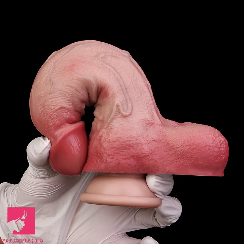 7.48in Dual Density Silicone Ejaculating Dildo Male Female Penis Sex Toy