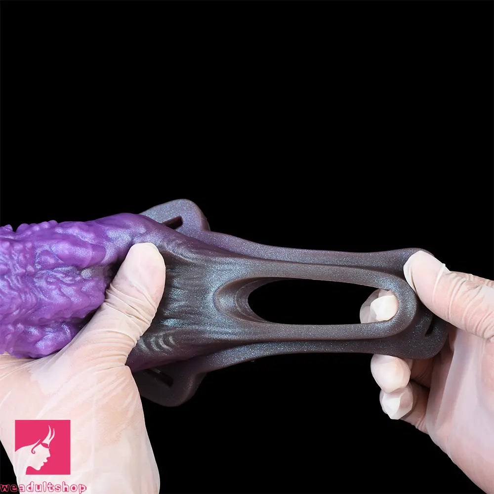 5.62in Dragon Beast Creature Odd Hollow Dildo Sleeve With Penis Ring