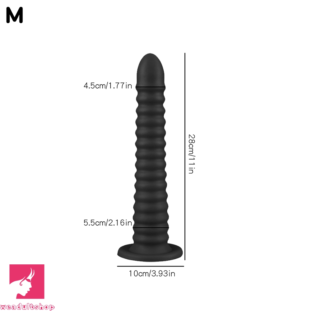 6.69in 9.05in 11in 13.1in Big Silicone Luminous Butt Plug Dildo For Prostate