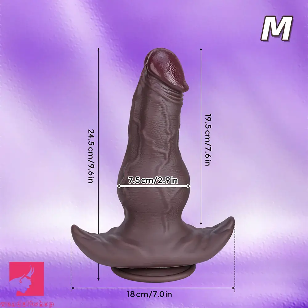 8.46in 9.64in 10.82in Liquid Silicone Big Dildo With Anchor Base Love Toy