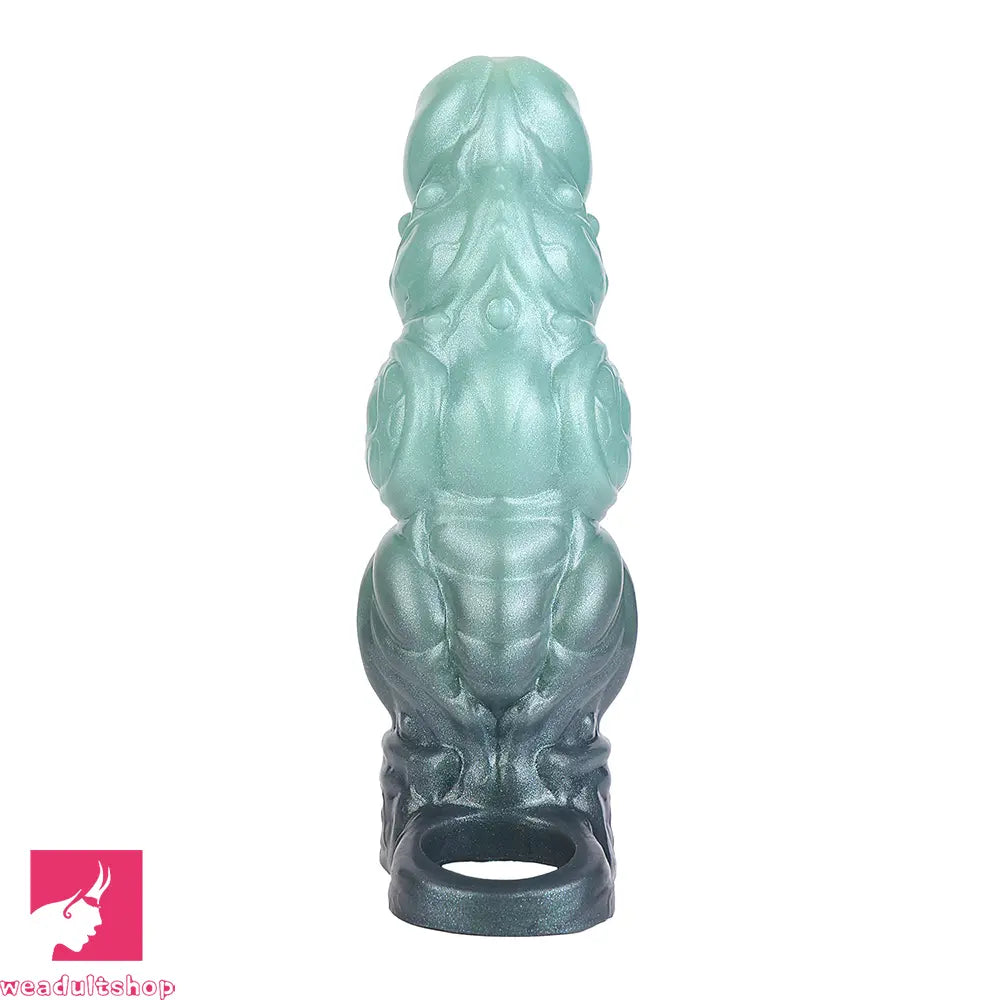 4.6in 5.62in 6.49in Silicone Knot Penis Dildo Sleeve For Women Men Couples