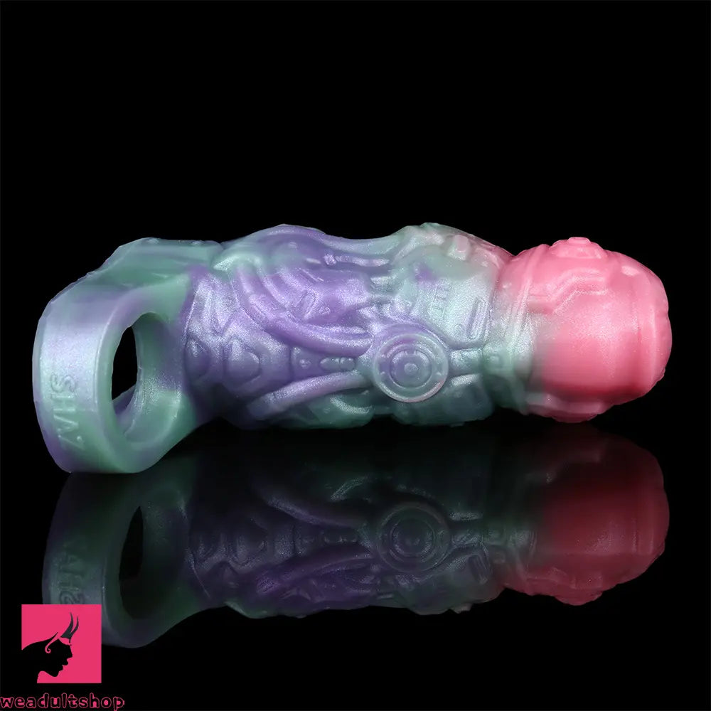 4.72in Nesting Maw SHAZ-3013 Fantasy Hollow Dildo Cock Sleeve Extension