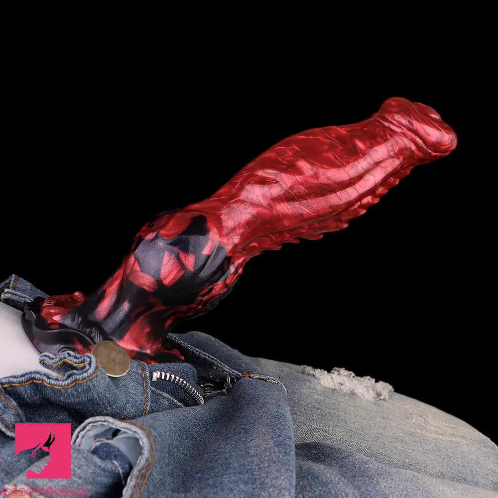 8.46in Knotted Silicone Big Animal Monster Odd Dildo Orgasm Cock