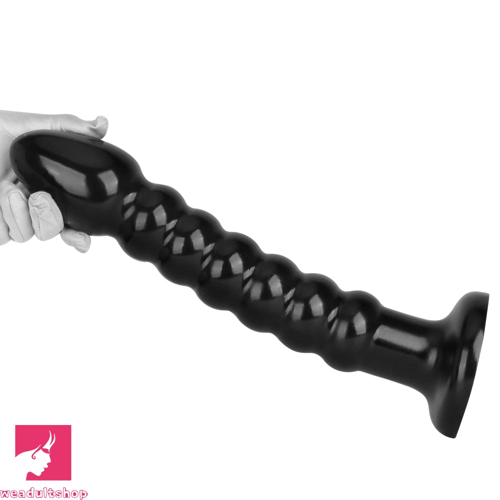 11.02in 14.56in Black Extra Long Large Thick Anal Bead Plug Dildo Sex Toy