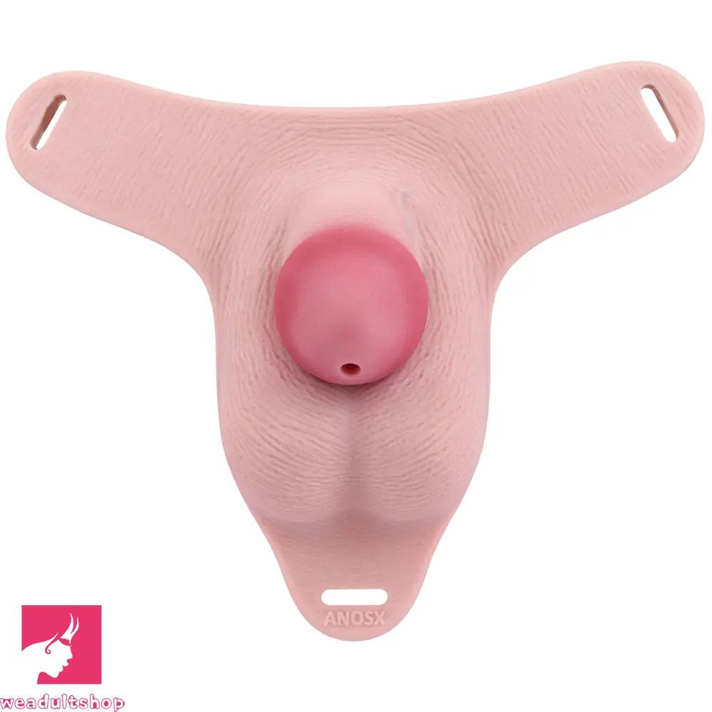 3.34in Real Hollow Chastity Cage Dildo For Prostate Hands-free Using Sex