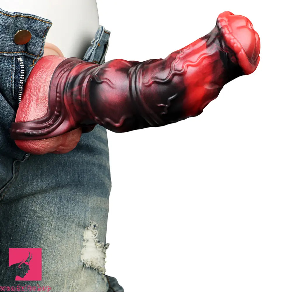 6.18in 7.01in 7.95in Horse Knot Animal Soft Dildo Sleeve Penis Extender