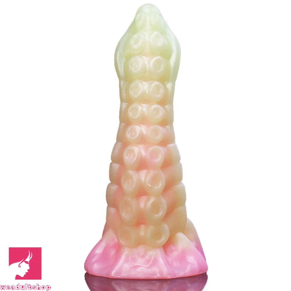 5.9in 6.69in 8.66in Big Animal Tentacle Silicone Soft Dildo For Prostate
