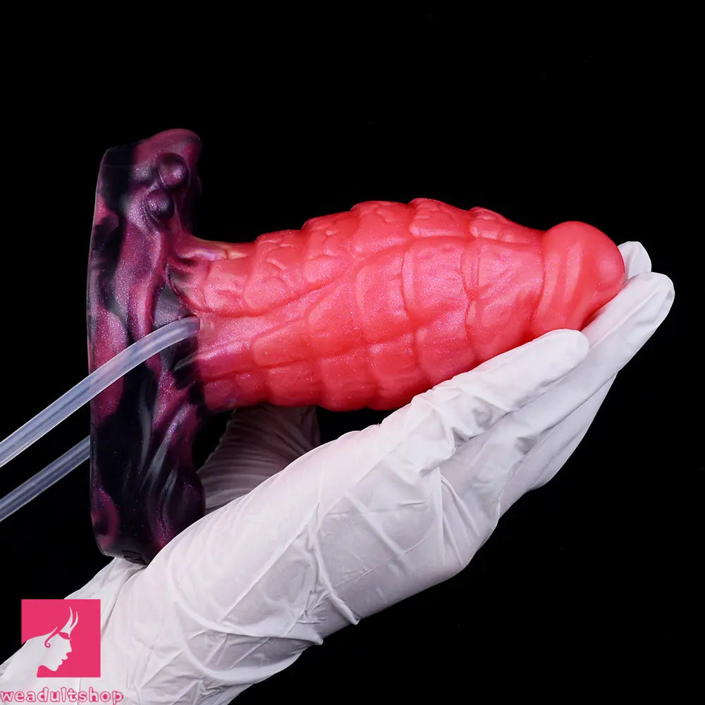 5.31in Fantasy Silicone Soft Inflatable Spraying Water Dildo For Anus Sex