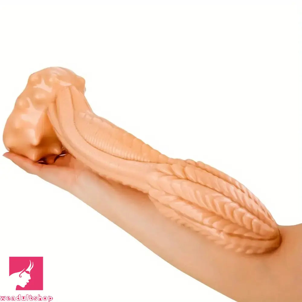 10.2in 12.4in Giant Pointed Penis Beast Animal Fantasy PVC Scales Dildo