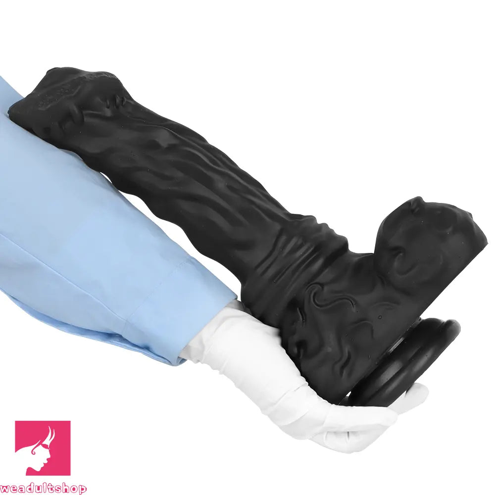 10.62in 13.18in New Black Horse Dildo Soft Thick Silicone Dildo Cock