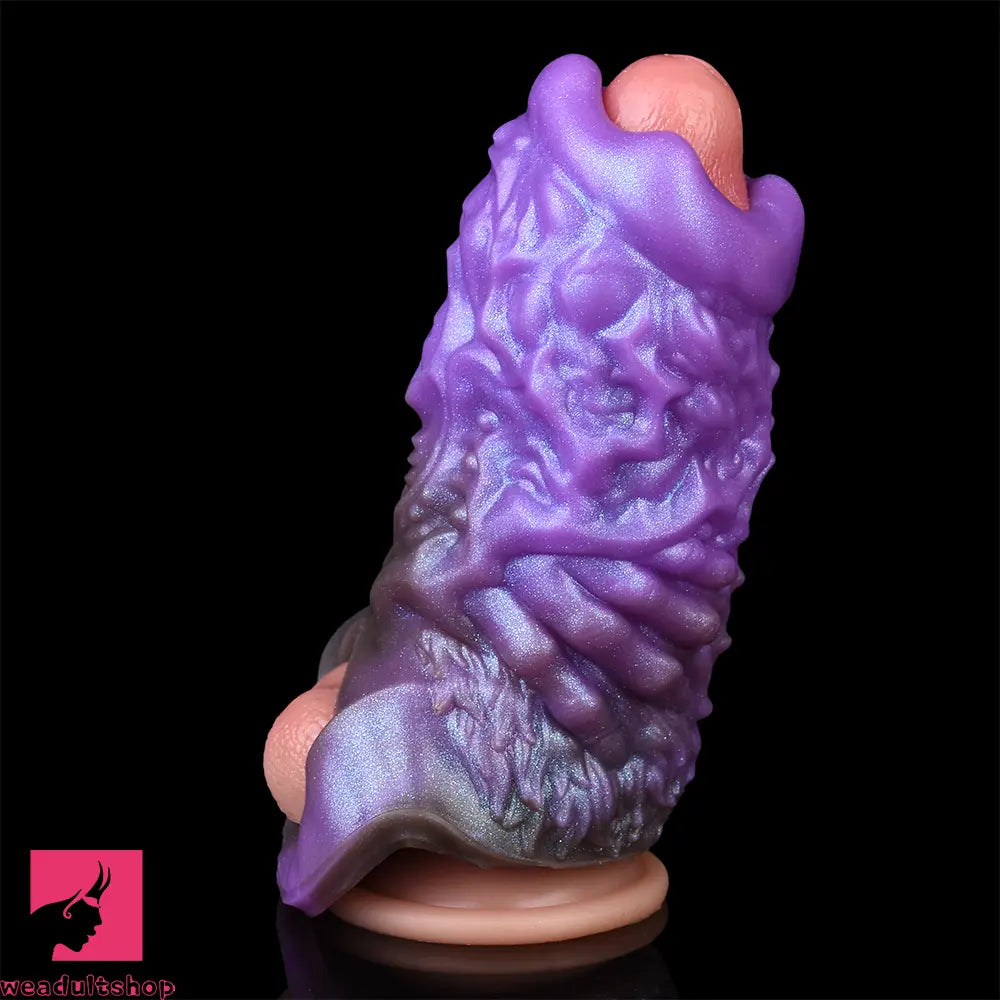 5.78in Dragon Beast Creature Fantasy Hollow Silicone Soft Dildo Sleeve