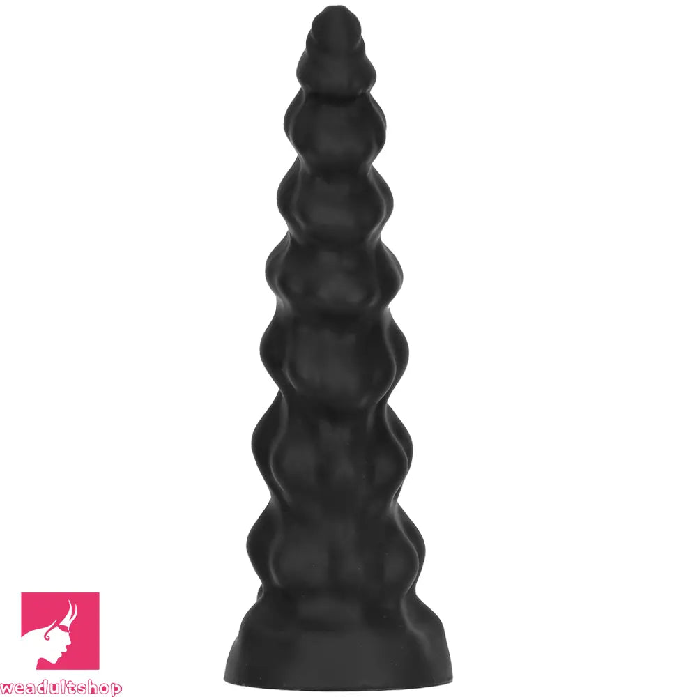 7.28in 9.44in 11.61in Black Big Fantasy Odd Silicone Soft Dildo For Sex Toy