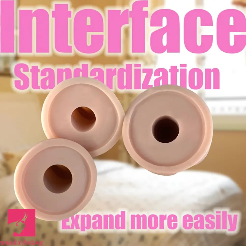 4.06in 4.72in 7.09in Removable Triple Ended Soft Silicone Strap on Dildo