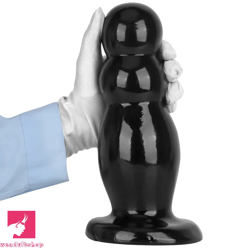 6.7in 10.23in Golden PVC Extra Large Thick Butt Plug Dildo Anal Clit Beads