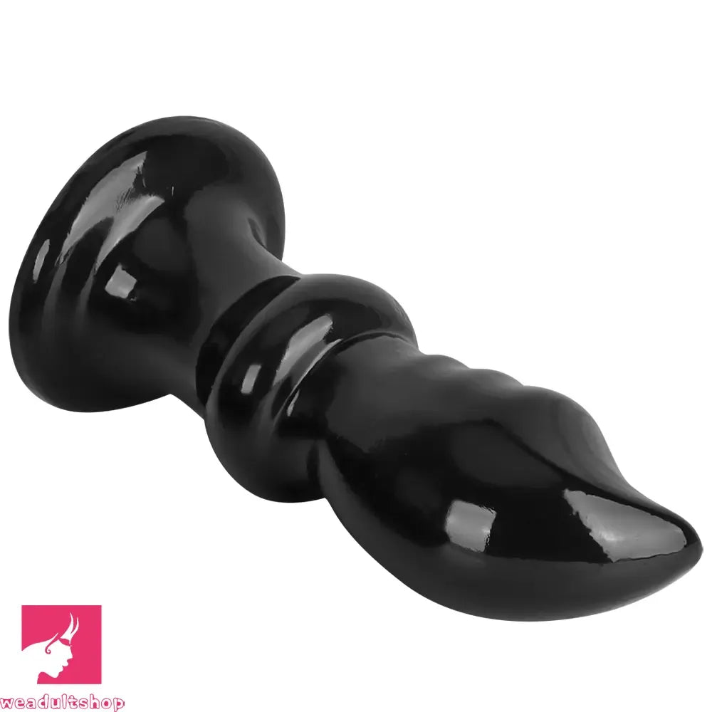 5.7in 8.26in 10.62in Black PVC Sword Large Clit Dilation Training Dildo