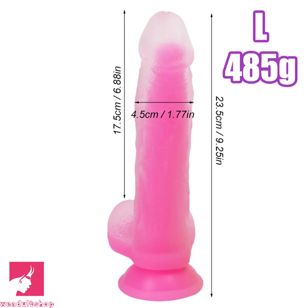 7.48in 9.25in Luminous Silicone Soft Dildo For Men Women Fucking Sex