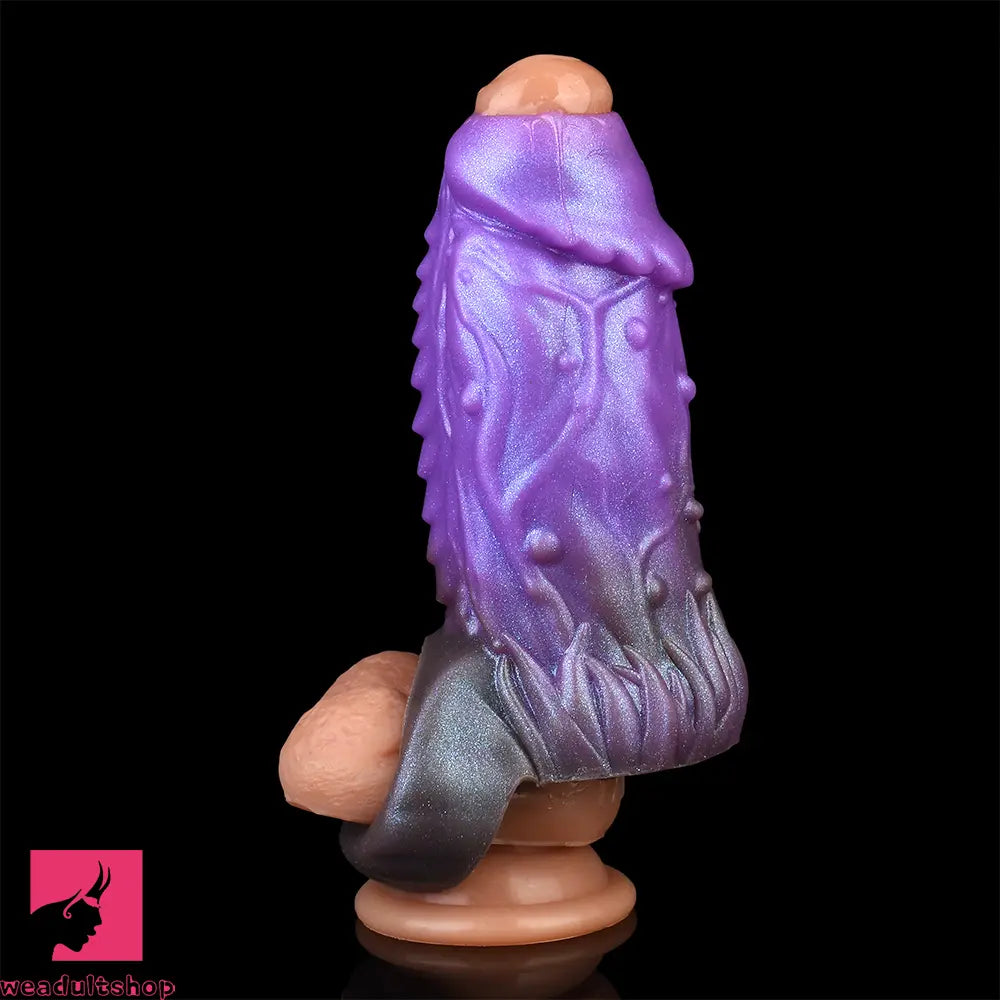 5.78in Beast Creature Fantasy Hollow Dildo Sleeve For Cock Enlargement