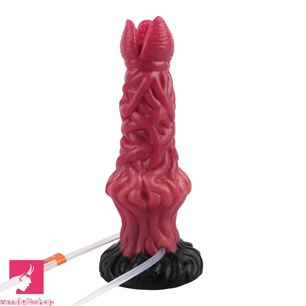 8.03in Ejaculating Inflatable Big Silicone Soft Fantasy Odd Creature Dildo