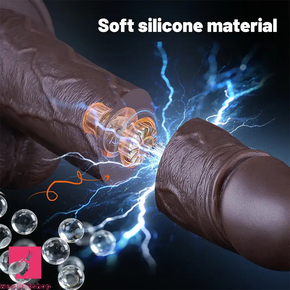 8.66in 7*10 Thrusting Vibrating Modes Automatic Heating Cock Male Dildo