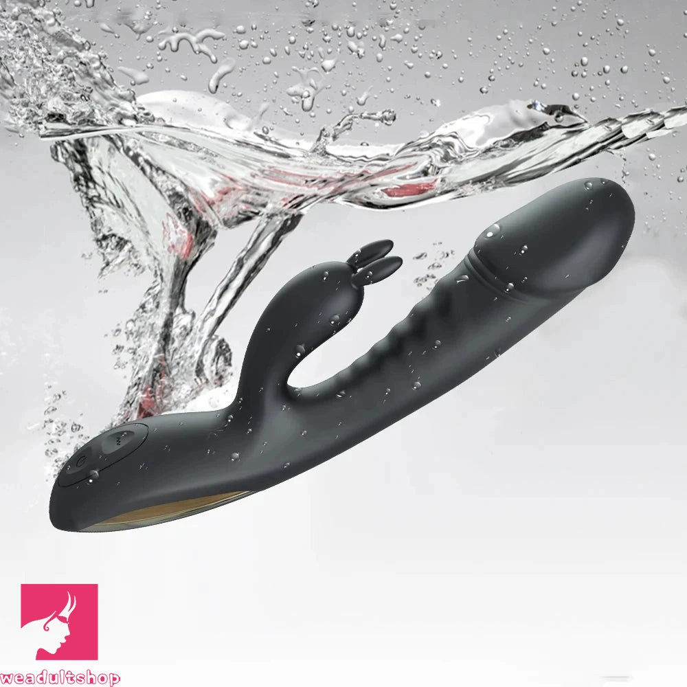 8.2in Rabbit Vibrator Double End G Spot Cock Dildo Clitoral Stimulator