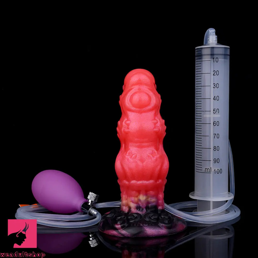 5.91in Fantasy Odd Silicone Soft Inflatable Spraying Water Dildo Sex Toy