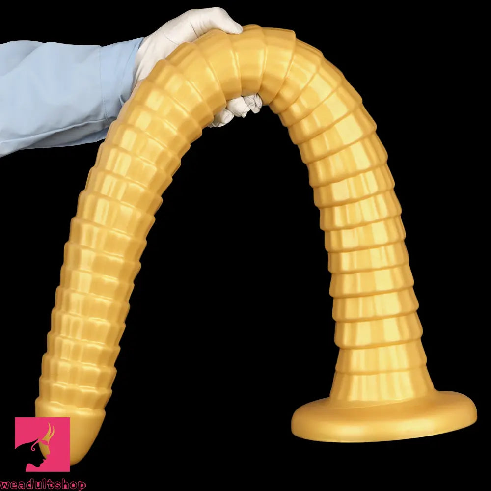 31.5in Golden Silicone Soft Huge Long Masturbator For Women Cock Dildo