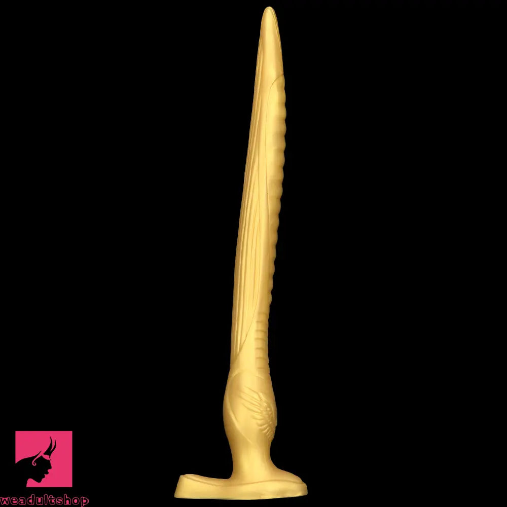 12.2in 16.14in 20.07in Gold Silicone Super Long Anal Dilator Dildo Huge Toy