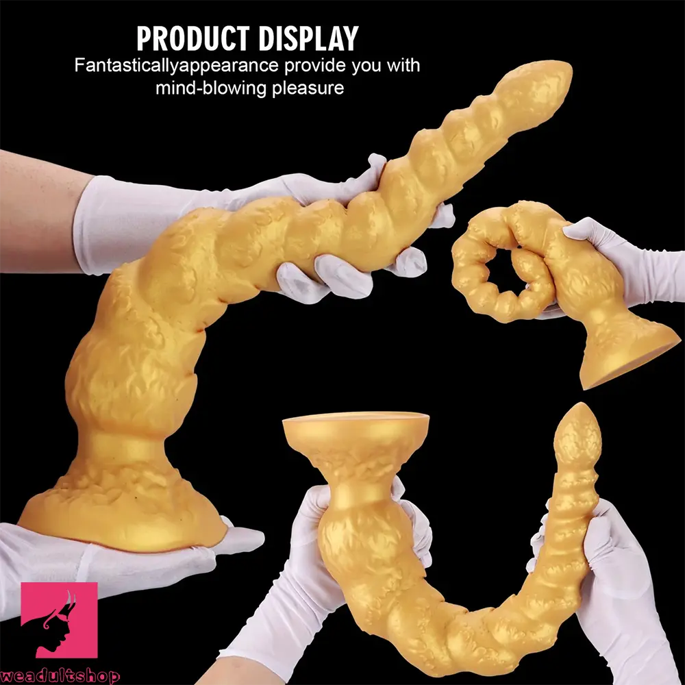 13.38in 15.35in 17.32in 19.48in Super Long Big Clit Silicone Huge Anal Dildo