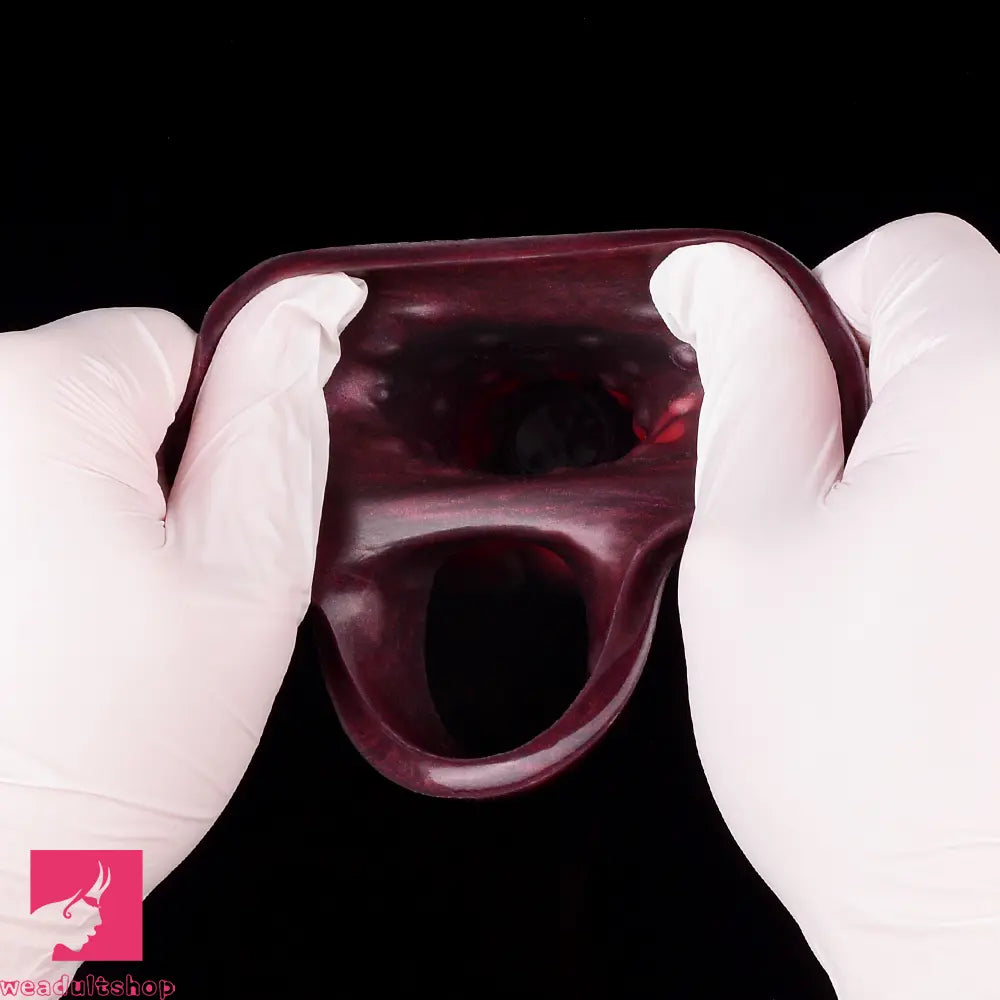 5.91in 7.17in Silicone Cock Sleeve Soft Vibrating Hollow Fantasy Penis Dildo