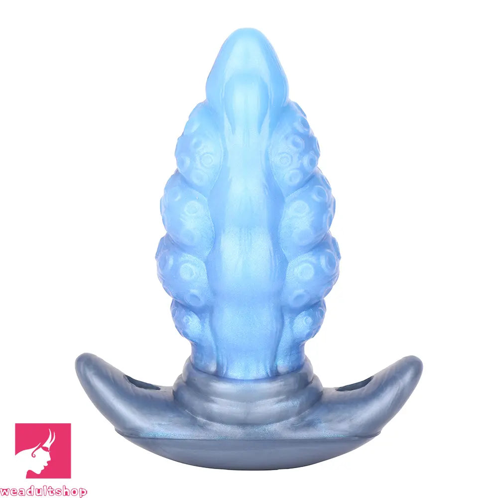 2.91in-9.05in Octopus Vibrating Anchor Dildo Anal Plug Wearable Mouth Gag