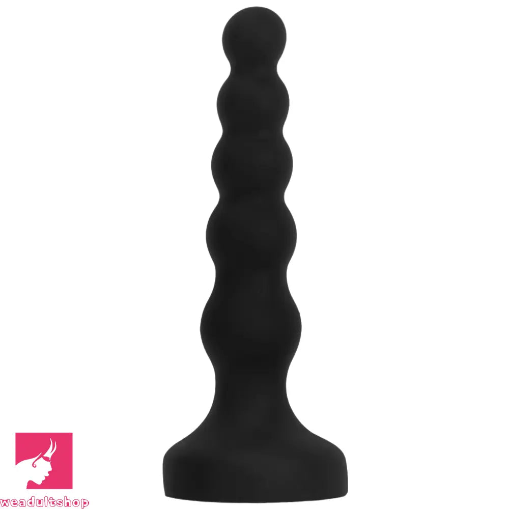 6.69in 8.66in 10.23in Black Silicone Soft Large Anal Plug Cock Dildo