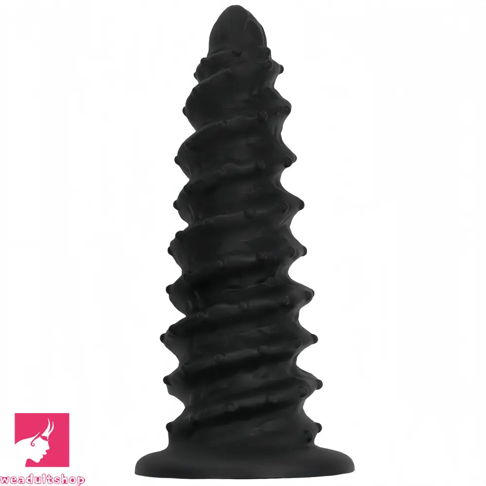 10.43in 12in 14.17in Extra-Big Long Threaded Silicone Sharp Head Dildo