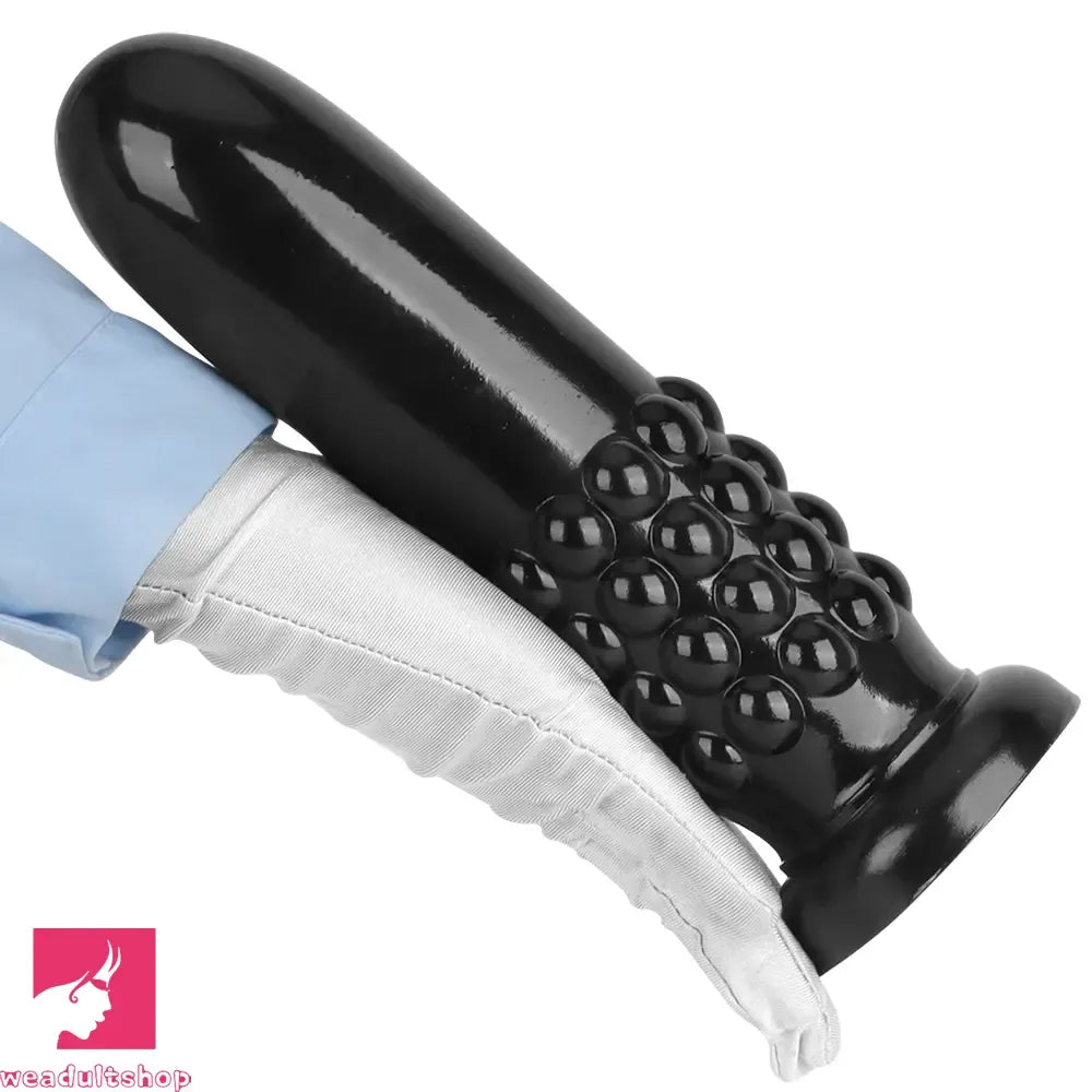 9.84in PVC Spiked Anal Plug Big Black Bold Design Dildo Couples Love Toy