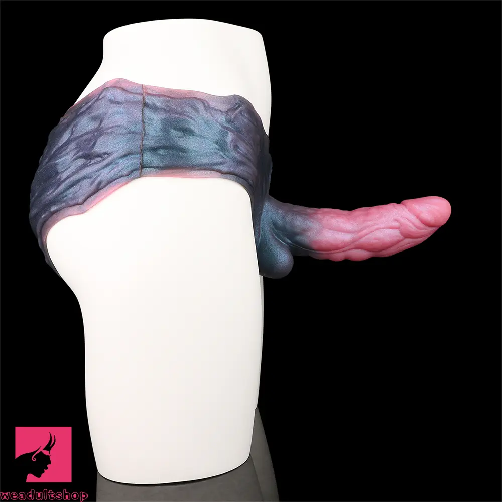 8.66in Fantasy Monster Creature Hollow Dildo Harness Pants Strap on Dildo