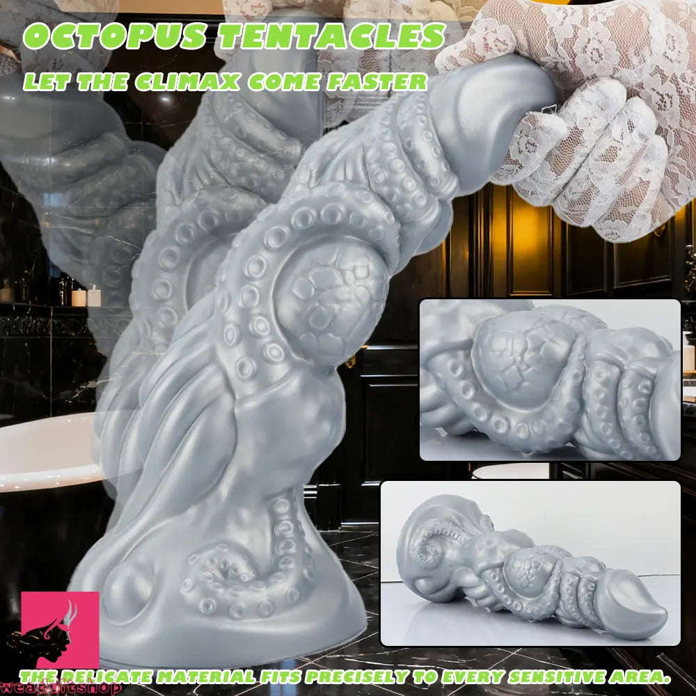 6.69in 9.05in 11.02in Dragon Tentacle Monster Silicone Butt Plug Solo Dildo