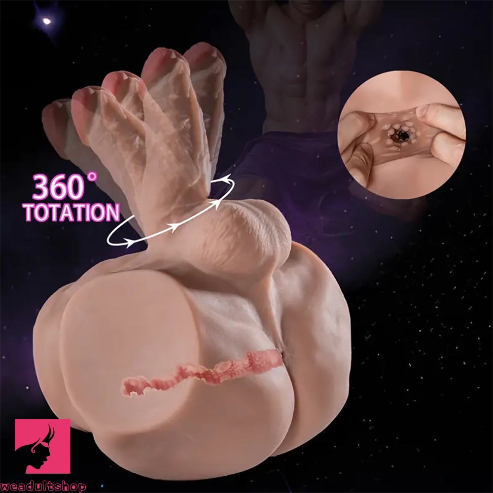 4.73in Realistic Torso Sex Doll With Flexible Dildo Female Masturbator