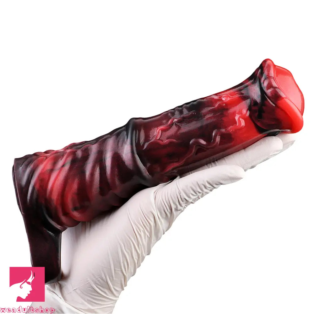 6.1in 6.89in 7.95in Horse Animal Penis Soft Dildo Sleeve Penis Extender