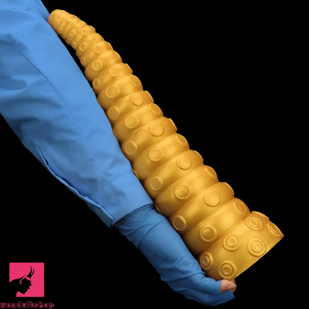 15in Gold Silicone Octopus Legs Extra Large Thick Long Dildo For Women