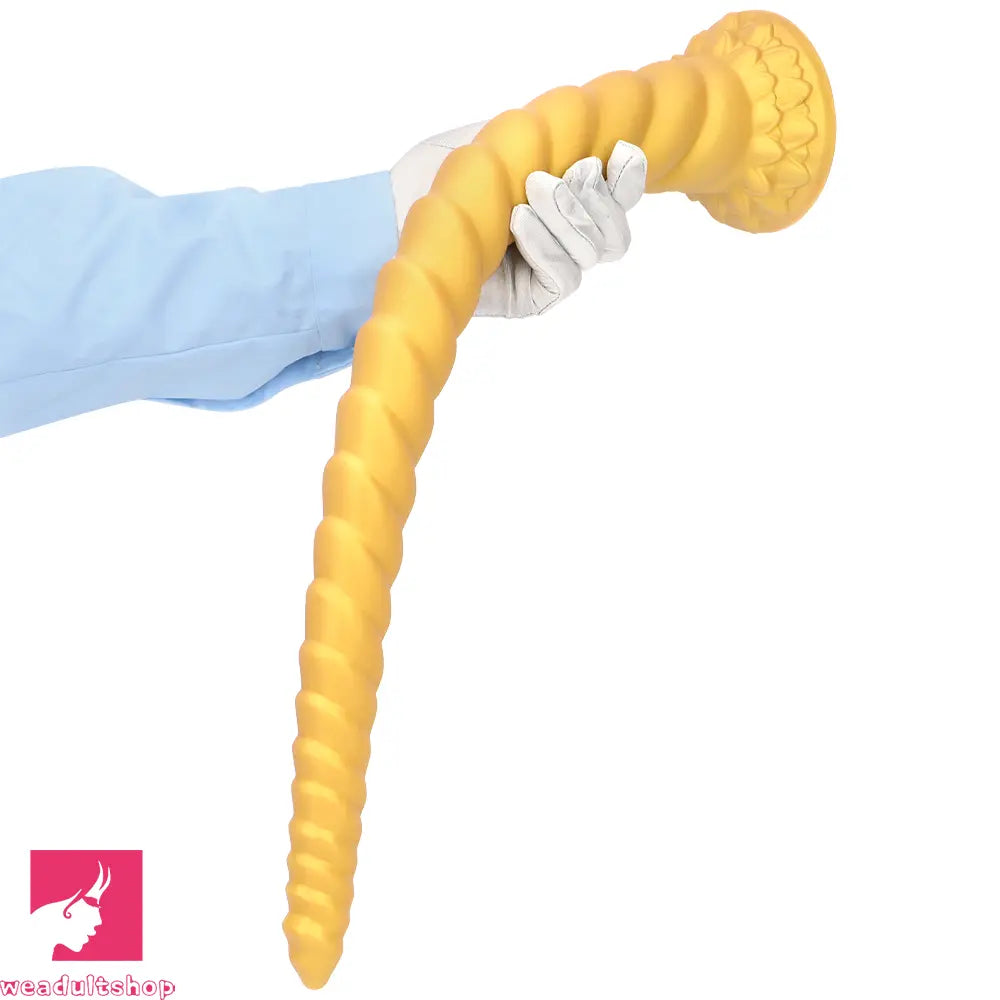 22.04in Liquid Silicone Super Long Texture Anal Plug Large Soft Sex Dildo