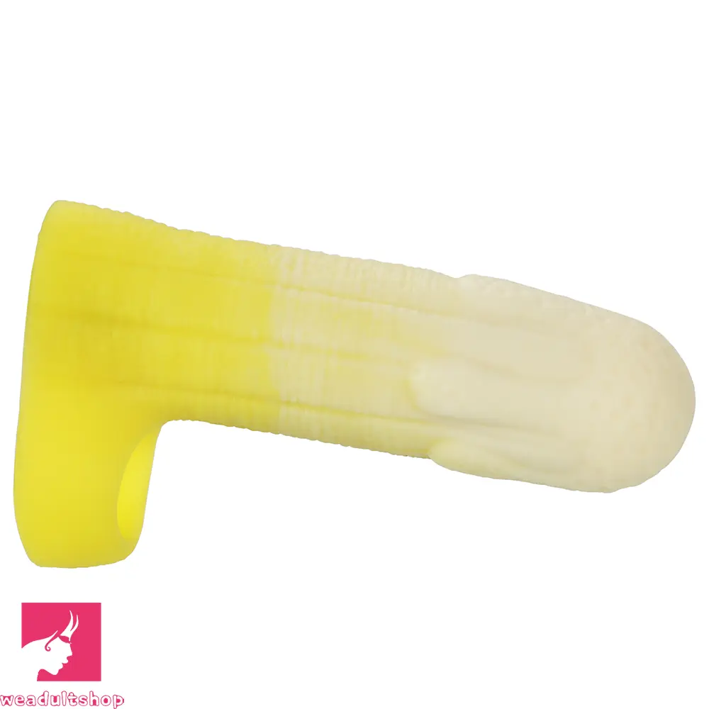 5.11in 5.31in 5.51in Banana Fantasy Hollow Dildo Sleeve Liquid Silicone Sleeve
