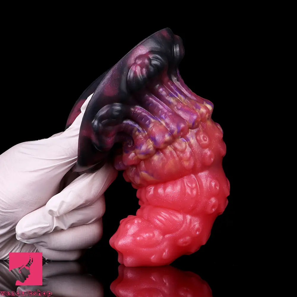 5.83in Fantasy Odd Silicone Soft Cock Dildo Hands-Free Clit Stimulator