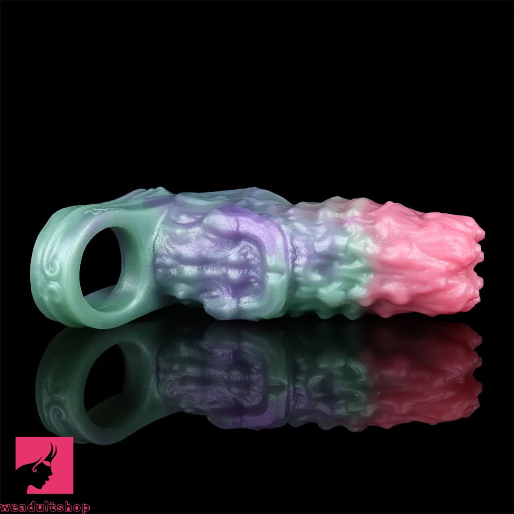 4.68in Crimson Sprout SHAZ-3015 Fantasy Hollow Dildo Sleeve Extension