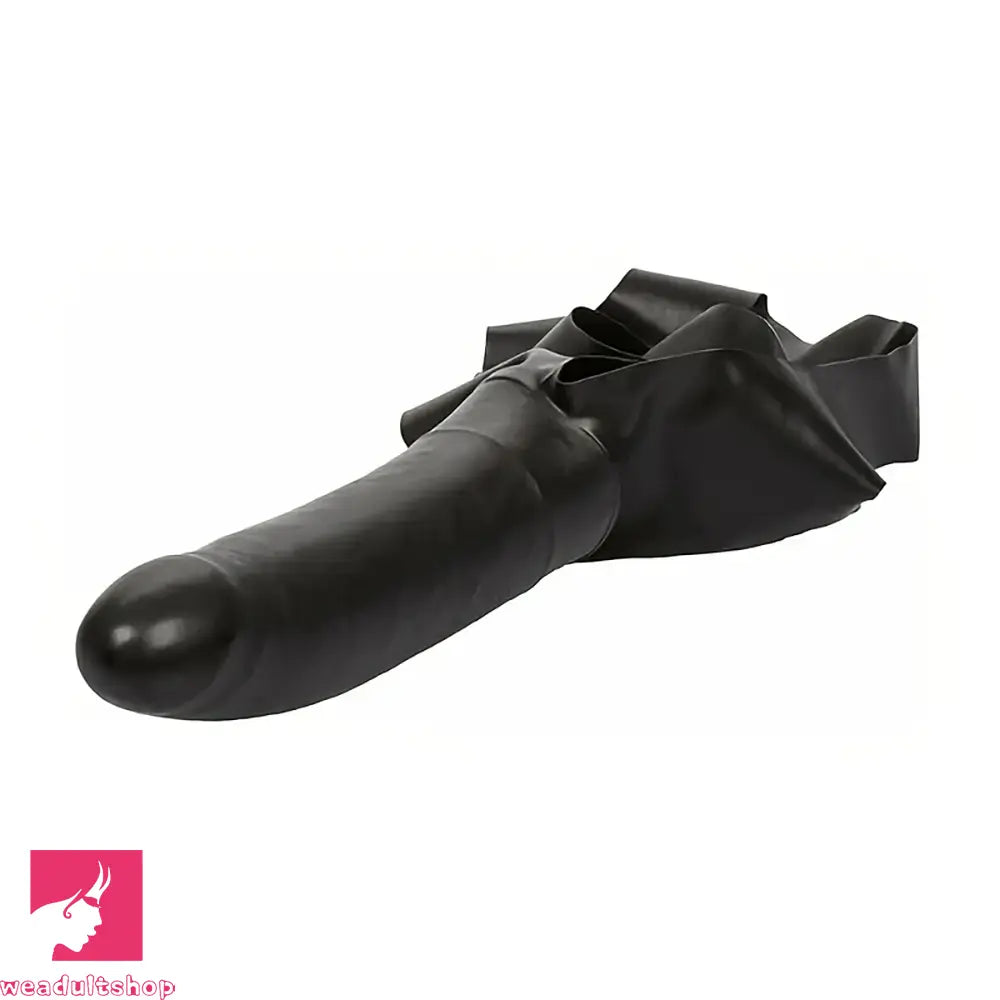 14in Realistic Strap-On Latex Face Chin Dildo For Couples Sensitive Sex