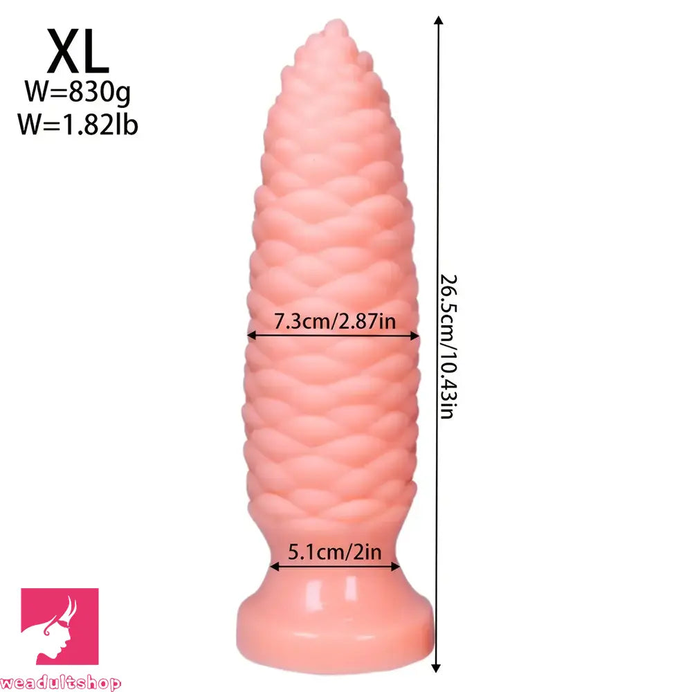 6.1in 7.67in 9.05in 10.43in 11.8in Big Anal Plug Scaly Thick Dildo Sex Toy