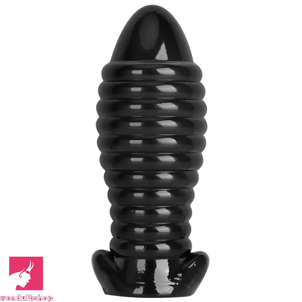 5.11in 7.08in 9.05in Dragon Egg Thread PVC Black Toy Big Butt Plug Dildo