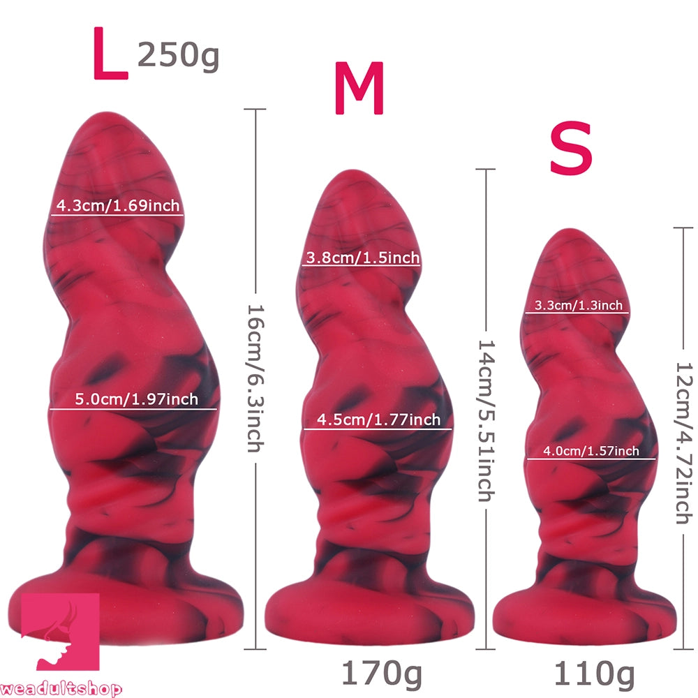 4.72in 5.51in 6.3in Fantasy Odd Silicone Soft Dildo For Penis Sucker