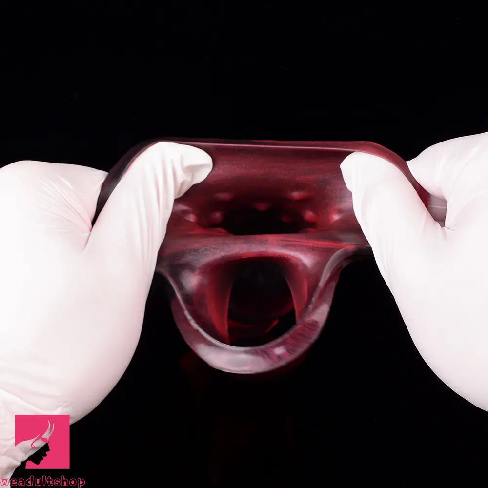 5.58in 7.17in Silicone Horse Dildo Sleeve Vibrating Hollow Waterproof Dildo