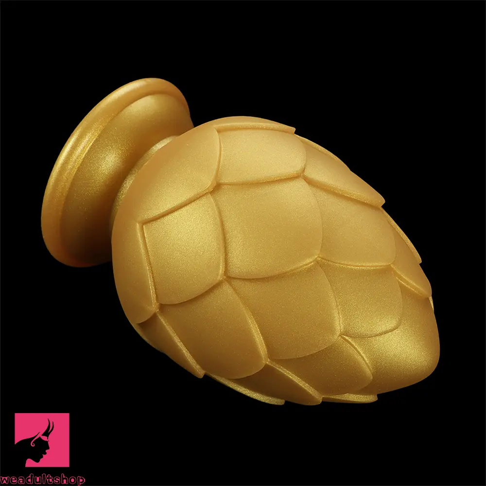 4.13in 4.72in 5.31in Flower Small Thick Butt Plug Dildo For Couples' Sex Toy