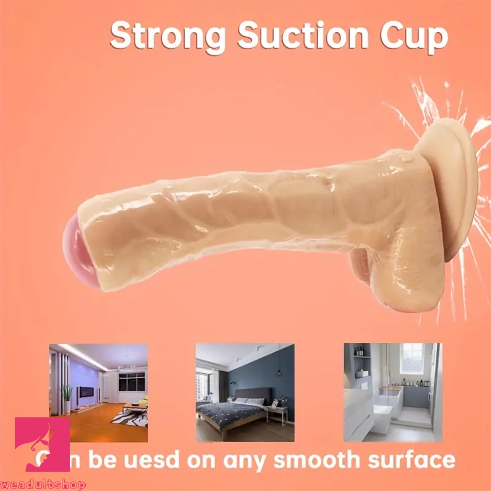 9.25in Foreskin Uncut Realistic Dildo For Vaginal Massage Orgasm Sex